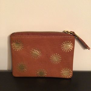 Leather pouch wallet